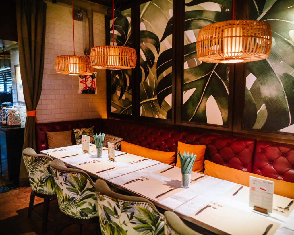 Dining table and chairs in Lily Fu's